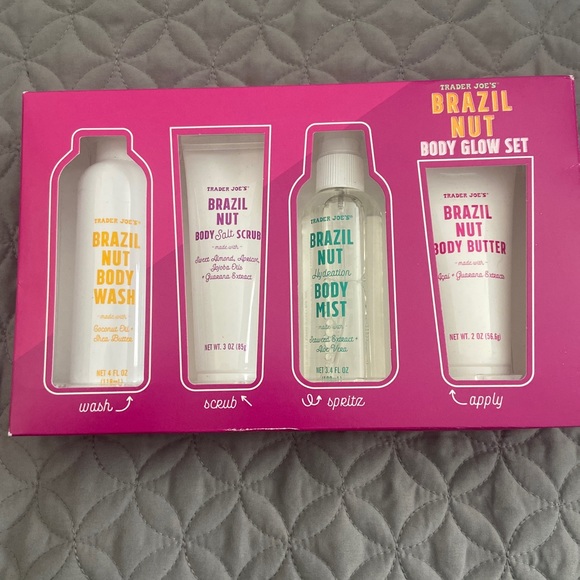 Trader Joe’s Bath & Body Trader Joes Brazil Nut Body Glow Set Bnib Poshmark